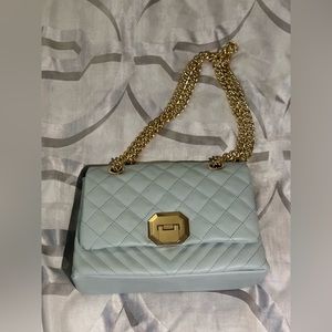 Baby Blue Gold Aldo Bag